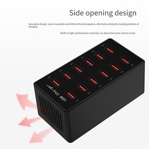 マルチポート充電器5V2A 12A iPhoneおよびその他のモバイルデバイスに適した12ポート充電器充電ステーション - Product Image 3
