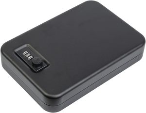 Portable <strong>Lock</strong> <strong>Box</strong> Safe Fingerprint <strong>Lock</strong> Cabinet Waterproof Security Fingerprint Password Safe - Product Image 4