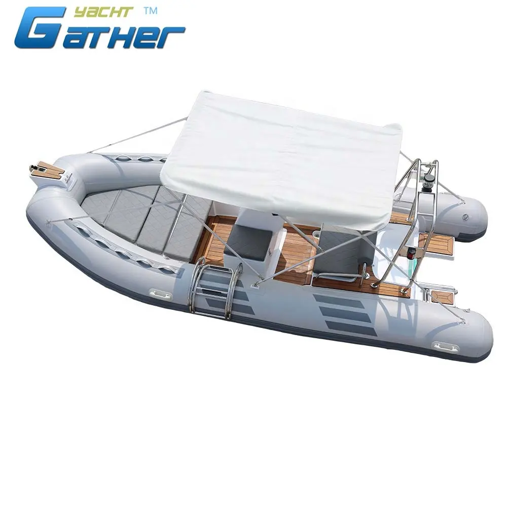 Verzamelen Jacht 16ft 6 Persoon Rib Hoge Snelheid Opblaasbare Boot RIB480D