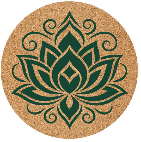 Flor de loto sólida verde