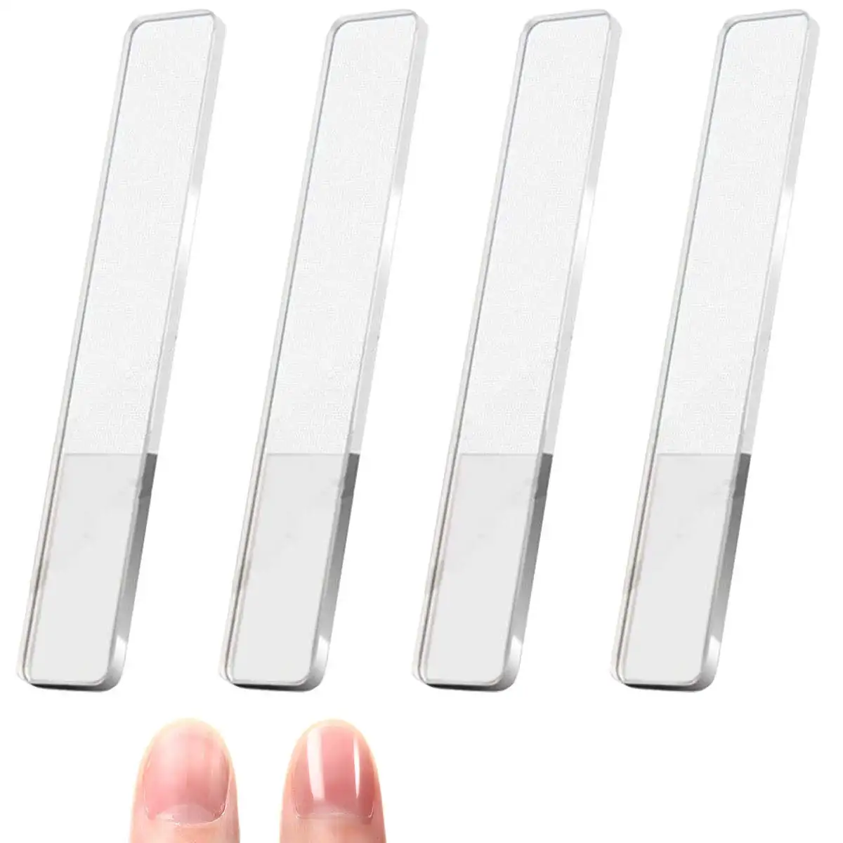 Nano Glass Nail Shiner Nail Files Cristal Nail Shine Buffer Polisher com Case