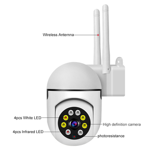 V380 2MP PTZフルカラーカメラ双方向オーディオとナイトビジョン内蔵マイク広角CMOSセンサー1年保証