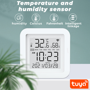 Termómetro higrómetro Alexa Google para escritorio, pantalla LCD, Sensor de temperatura y humedad, Wifi, hogar inteligente - Product Image 4