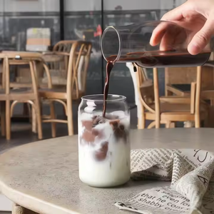 500ml yüksek bor Silicate süt ve meyve suyu için cam bardak şeklinde olabilir, ev kullanımı içecek bardağı - Product Image 2
