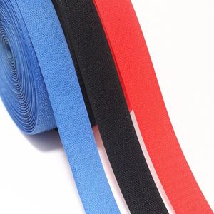 2.0cm 30% ניילון & 70% פוליאסטר מעורבב וו ולולאה רצועת כיתה C חגורה קלטת 20mm שחור לבן במלאי מותאם אישית רוחב