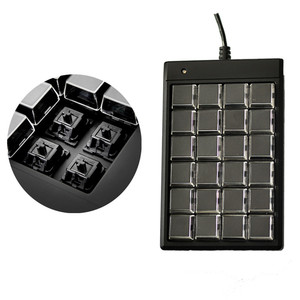 Voll programmier bare kabel gebundene <span class=keywords><strong>USB</strong></span>-LIF-Ziffern tastatur mit 24 Tasten und Cherry MX-POS-Kategorie