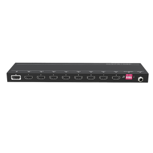 1X8 4K HD Splitter Se pueden seleccionar múltiples configuraciones integradas de Edid, se puede encender/apagar el monitor y ajustar su volumen - Product Image 2