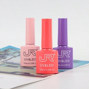 10ml OEM JR marka 50 renkli tırnaklar  lehçe jel UV ve LED renkli şişe kaliteli ısmarlama tırnak jeli takım