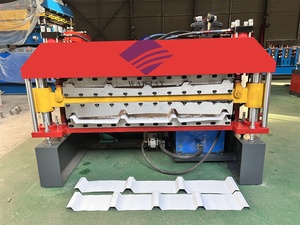 二層鉄屋根シート金属亜鉛タイルタッチスクリーン制御機製造機2024