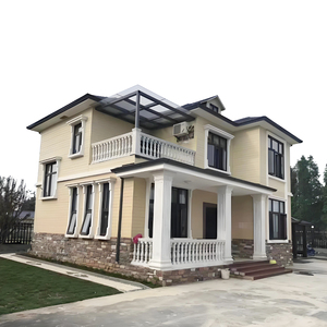 Küçük çelik çerçeve ev planları akdeniz tarzı çelik yapı ev prefabrik Metal binalar prefabrik evler