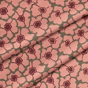 Quilting Vintage Cartoon Geometric Flowered <strong>Patterns</strong> Digital Printed Cotton Fabrics for Sewing - Product Image 1
