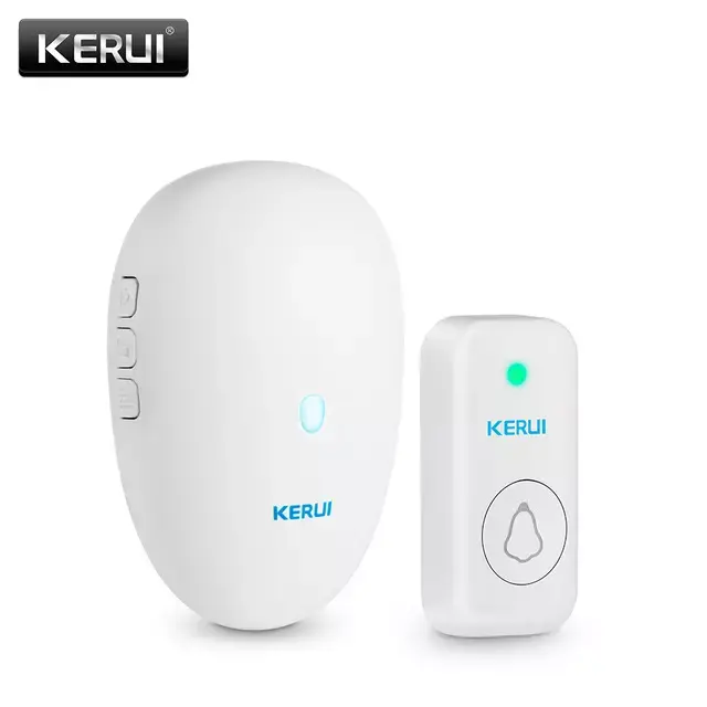 M521+F15 Fast Delivery KERUI Waterproof Touch Button With 32 songs Wireless Doorbell