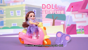 รถ4CH ของเล่นไฟฟ้าขนาดเล็กลายการ์ตูน RC รถแข่งมอเตอร์ควบคุมระยะไกลพร้อมไฟตุ๊กตาและไฟกระพริบ360องศา - Product Image 5