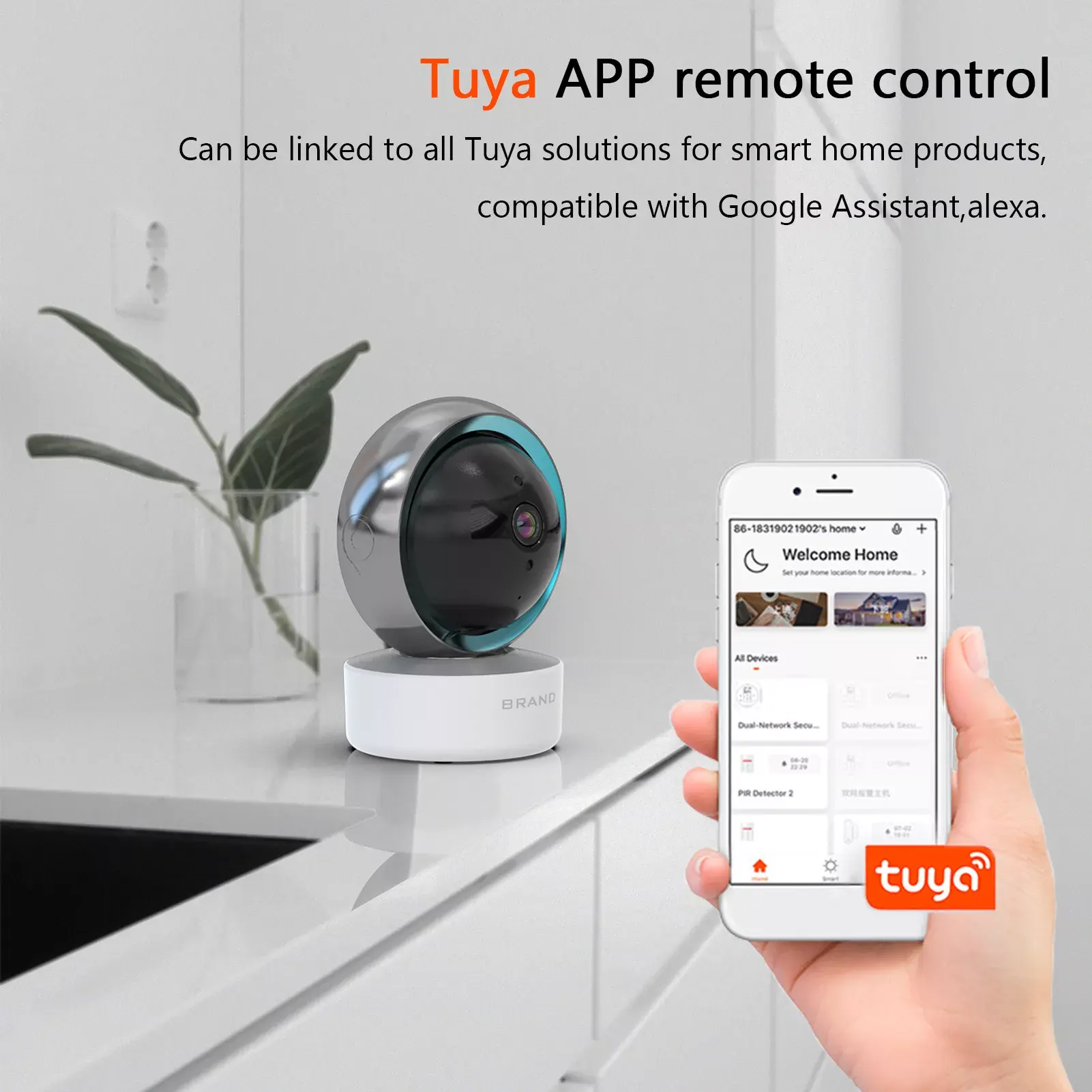 Умная мини-камера Tuya 1080P HD IP-камера умная Домашняя безопасность ночное видение Магнитная Беспроводная мини-видеокамера Wi-Fi камера