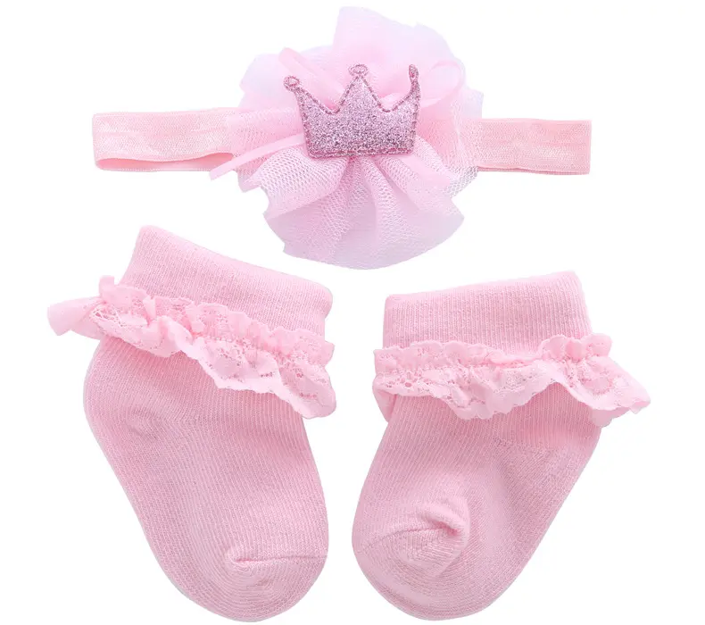 New Baby Hair Band Socks confezione regalo Set accessori per capelli per bambini calzini per bambini confezione regalo