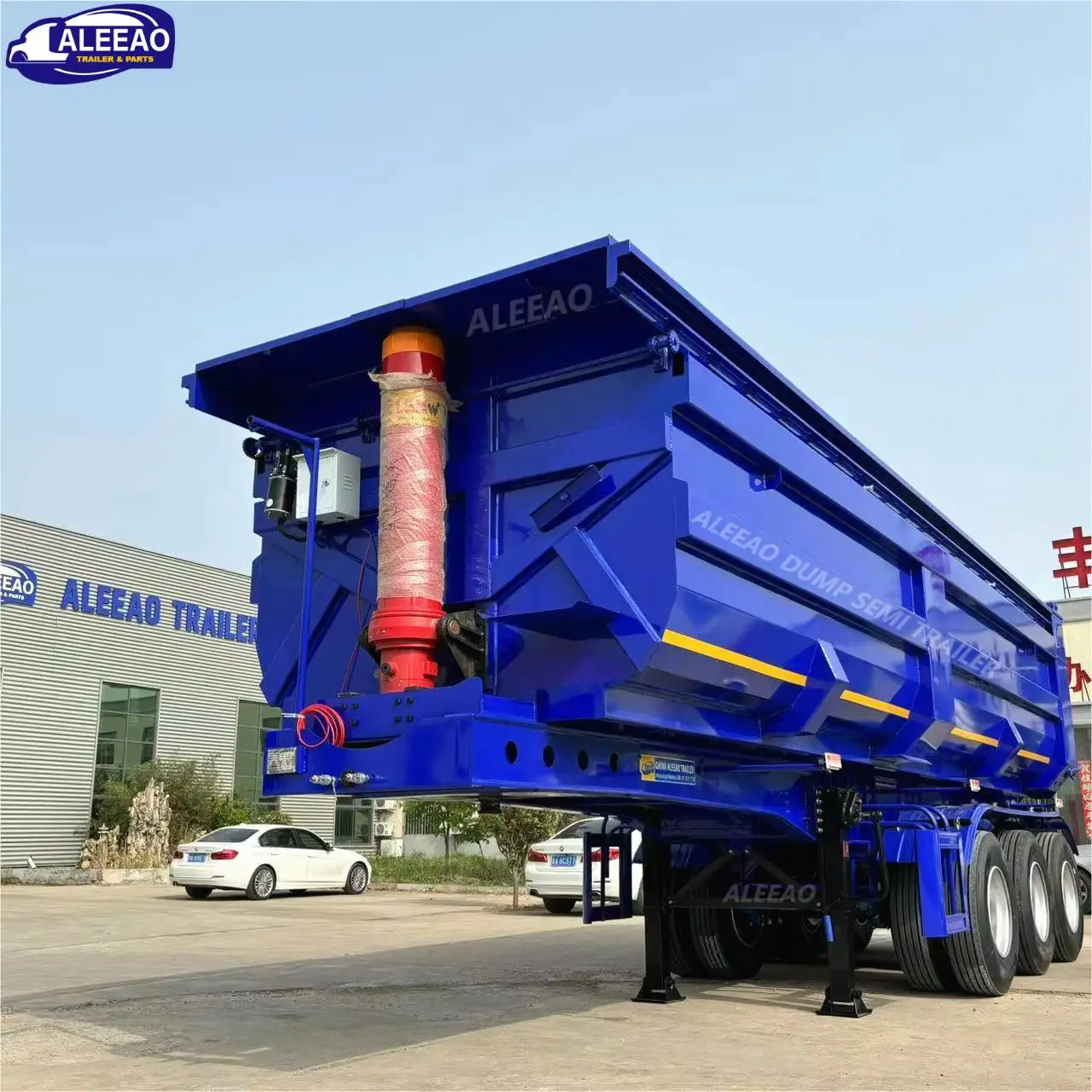 Aleeao 40ft 60ft 3/4 trục 40 tấn 60 tấn 70t đá Giao thông vận tải tiện ích thiết bị nghiêng đổ hàng hóa bán Trailer xe tải