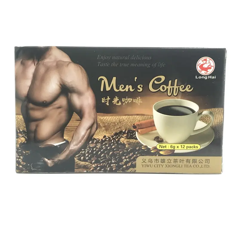 Prix usine vente chaude mâle énergie café maca homme café