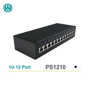 Enmane 1U 12端口小型桌面CAT6 FTP接线板，带110个IDC接线板 - Product Image 1