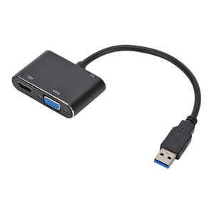 1080P HD USB3.0至VGA HDMI兼容音频视频转换器，适用于笔记本电脑至显示器/电视双屏显示 - Product Image 3