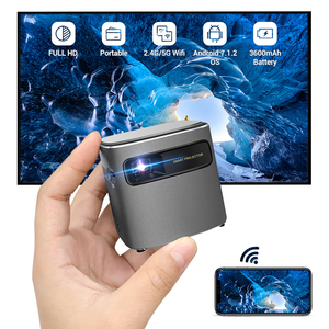 Proyector inteligente de cine en casa Full Hd, mini proyectores de películas inalámbricos con Android 7, 4K, portátil, Pico Cube LED, para teléfono móvil, 2 unidades - Product Image 4