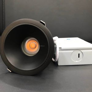 売れ筋IC定格ブラックラウンド調整可能埋め込み式LEDダウンライト防水ポットライト5CCT電力変更可能7-10W 100-130V - Product Image 1