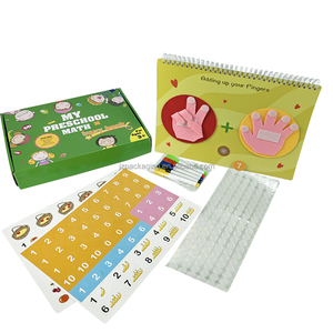 就学前の幼稚園の数学の本教育リソース指1-10の数字を数える数学の活動赤ちゃんの子供のための忙しい本 - Product Image 1