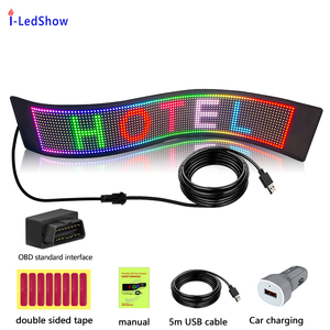 Segno di Auto OBD LED messaggio di visualizzazione dello schermo di scorrimento del finestrino posteriore Auto programmabile Mood Vehicle LED segni - Product Image 2