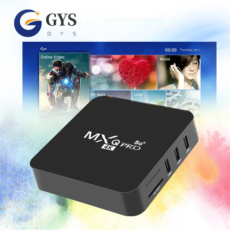 GYS prix pas cher Mxq pro 4k Android 10.0 MXQ-1G 2G 8G 16G décodeur TV numérique