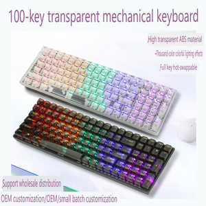 销售高品质K10 100键RGB透明机械游戏键盘的制造商支持oem/odm。 - Product Image 3