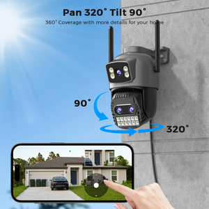 Besder 3 Lens 2.4Ghz güvenlik kamerası güvenlik gece görüş tam renkli hareket algılama Mi kamera 360 ev güvenlik - Product Image 6