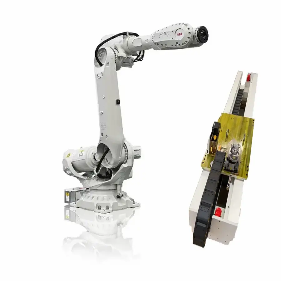 แขนหุ่นยนต์6แกน ABB IRB 6700-200/2 60หุ่นยนต์เชื่อมอุตสาหกรรมพร้อมตัวควบคุมตู้เดี่ยว IRC5