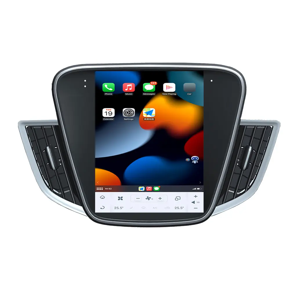 Сенсорный вертикальный экран в стиле Тесла, Android, автомобильное радио, стерео видео, головное устройство, GPS-навигатор, Carplay для Chevrolet Cavalier 2016-2018