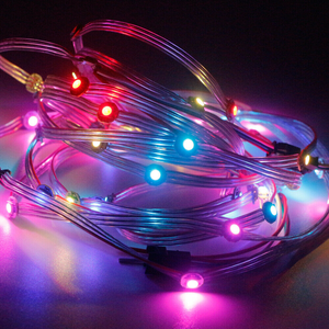 DC5Vアドレス指定可能SMD5050RGB WS2812BLEDピクセルモジュールストリングピクセルライトクリスマスデコレーションライト - Product Image 1