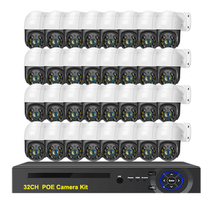 Xmeye 32CH NVR套件4K PTZ闭路电视摄像系统8MP POE安全摄像系统检测双向音频ip66 h265 poe ip摄像套件 - Product Image 1