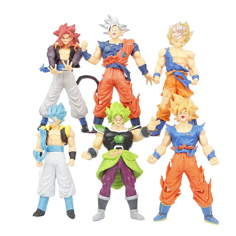 Vente chaude Anime personnages de dessins animés figurine Dragon Balls pvc modèle 3d objets de collection