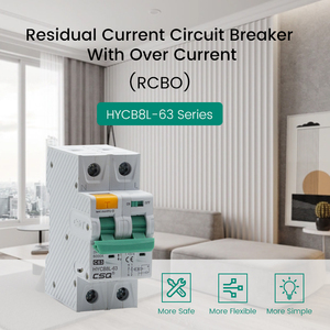 Disyuntor de corriente Residual con interruptor rcq HYCB8L-63 tipo A, 16A, 6Ka - Product Image 5