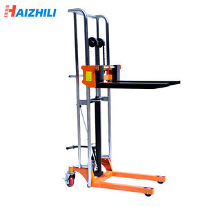 Piccolo caricatore idraulico per la casa, carico e scarico auto, 400 kg Mini Stacker manuale, carrello elevatore manuale - Product Image 3