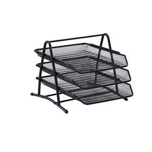Office Supplies Iron Mesh Metal 3 Layer <strong>File</strong> Rack <strong>File</strong> Storage Data Rack <strong>File</strong> Tray Data Rack Drawer Type - Product Image 1