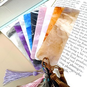 Boşlukları temizle dikdörtgen plastik akrilik imleri renkli püsküller şeffaf toplu DIY el sanatları asılı hediye etiketi için fiyat etiketleri - Product Image 5