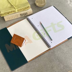 individuell pu leder lederspule spiralförmiges notizbuch mit scheibe und notizbuch-organizer-abdeckung marineblau einfacher elastischer stringverschluss - Product Image 1