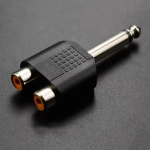 6.35mm Male To <strong>RCA</strong> Lotus Female Stereo Consonant Jack Adapter <strong>Headphone</strong> Y Audio Transfer Head 6.35mm Male To 2RCA Audio connecto - Product Image 6