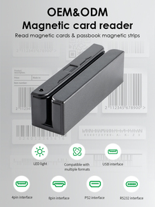 2024 Die hochwertig ste anpassbare RS232-Schnittstelle 3-Spur-MSR-Magnetstreifenleser. - Product Image 2