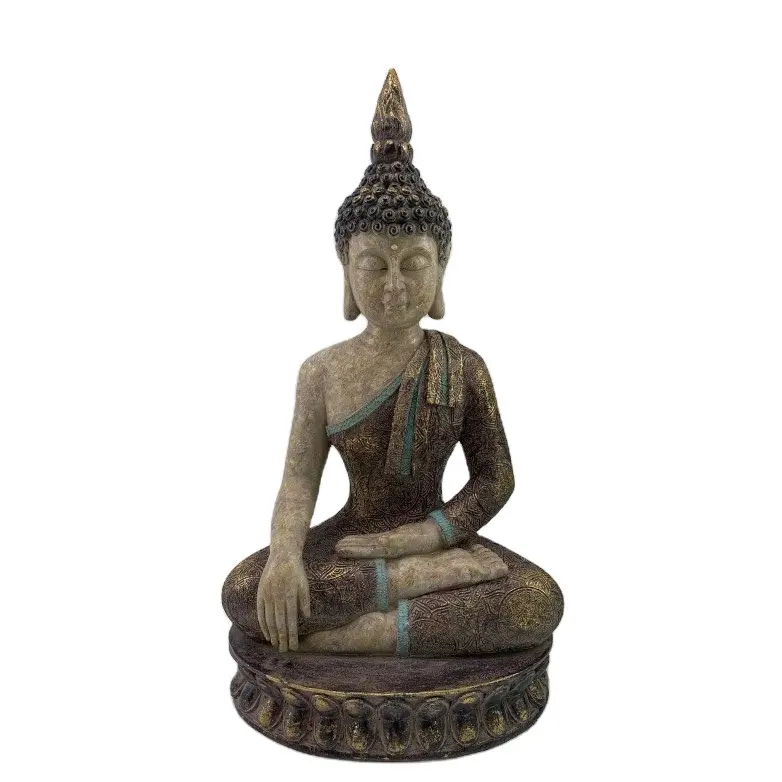 تمثال بوذا لديكور الطاولات منحوتة يدويًا
