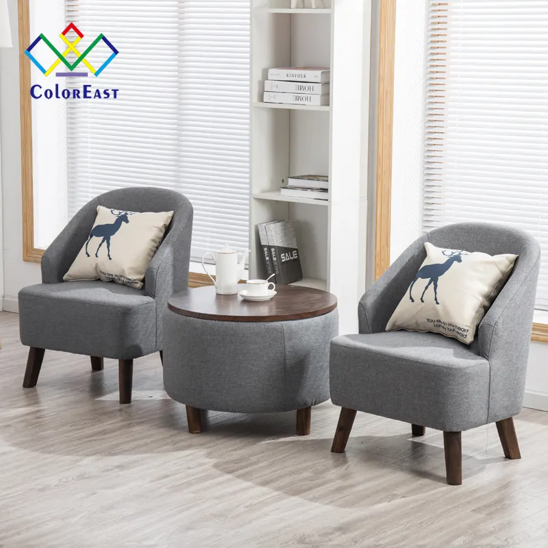 Stile moderno Design semplice mobili soggiorno tessuto divano singolo sedia CECL024 per la vita domestica