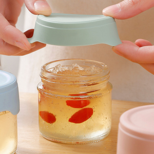 Cuenco de almacenamiento de vidrio estilo color, caja de almacenamiento de alimentos frescos sellada con tapa para contenedor de almacenamiento de Nido de Pájaro - Product Image 5