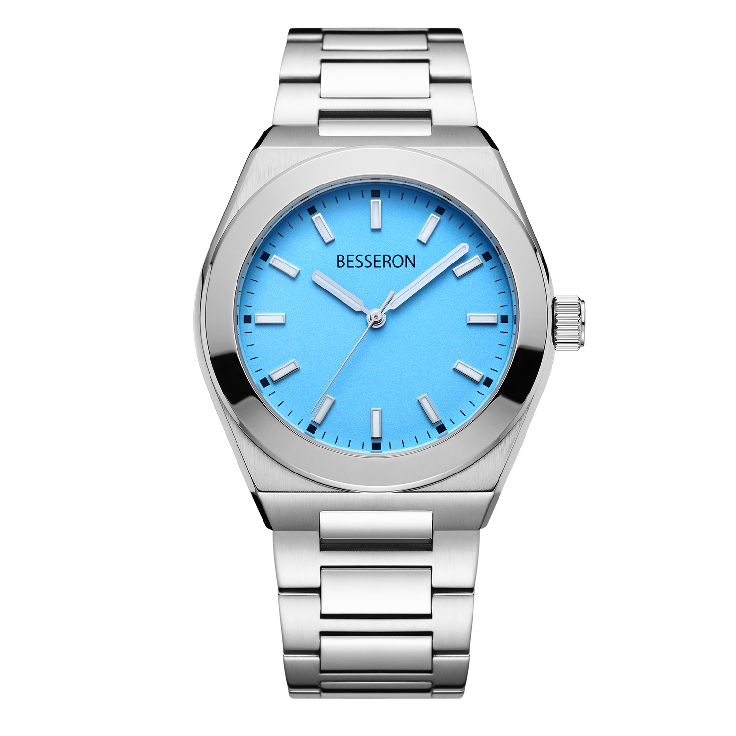 reloj color azul hielo