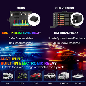 แผงสวิตช์ LED รถยนต์ออฟโรด4x4 12V 24V 4x4แผงสวิทช์ทั่วไป6แก๊งพร้อมกล่องควบคุมวงจร - Product Image 4