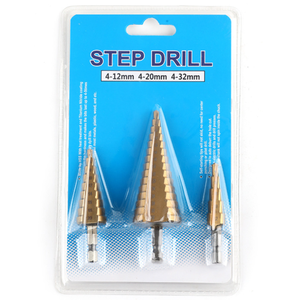 <strong>1</strong>/<strong>4</strong>&quot; Hex Shank HSS Titanium Coated Cone <strong>Hole</strong> Cutter Bit with Automatic Center Punch for Drilling Plate Aluminum Met