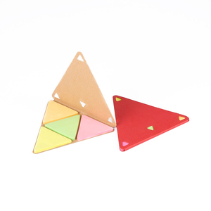 工厂批发4色三角形状纸迷你便签办公备忘录 - Product Image 3