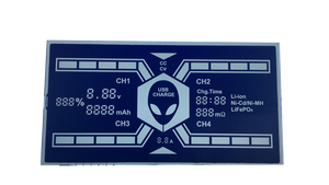 Display lcd monocromatico personalizzato di alta qualità a 7 segmenti a 6 cifre a 70 pin per distributore di carburante della stazione di servizio - Product Image 3